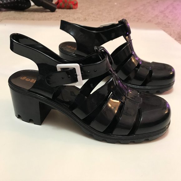 DOLLSKILL Black Jelly Shoes - Picture 2 of 4